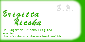 brigitta micska business card